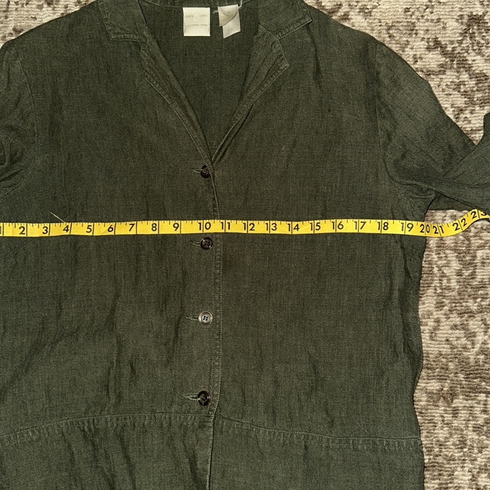 EMMA JAMES LINEN SIZE 8 BLAZER SHIRT Shacket A38 - Picture 6 of 7